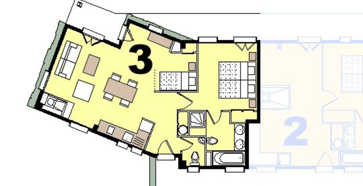 Appartement  á Courchevel 1300
