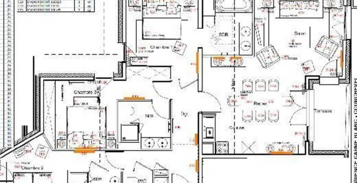 Cet appartement composé de trois chambres en suite