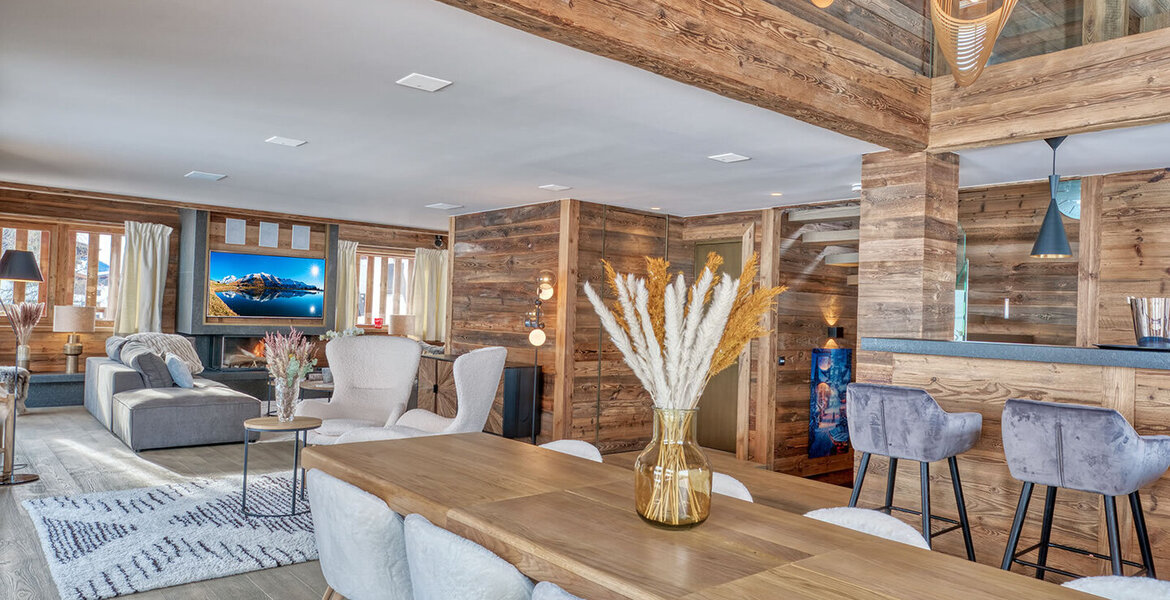 Chalet de luxe à Megève pour 16 personnes avec 400 m² 