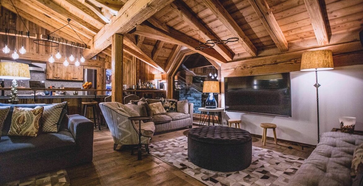 Chalet dans les montagnes de Val-d'Isère 