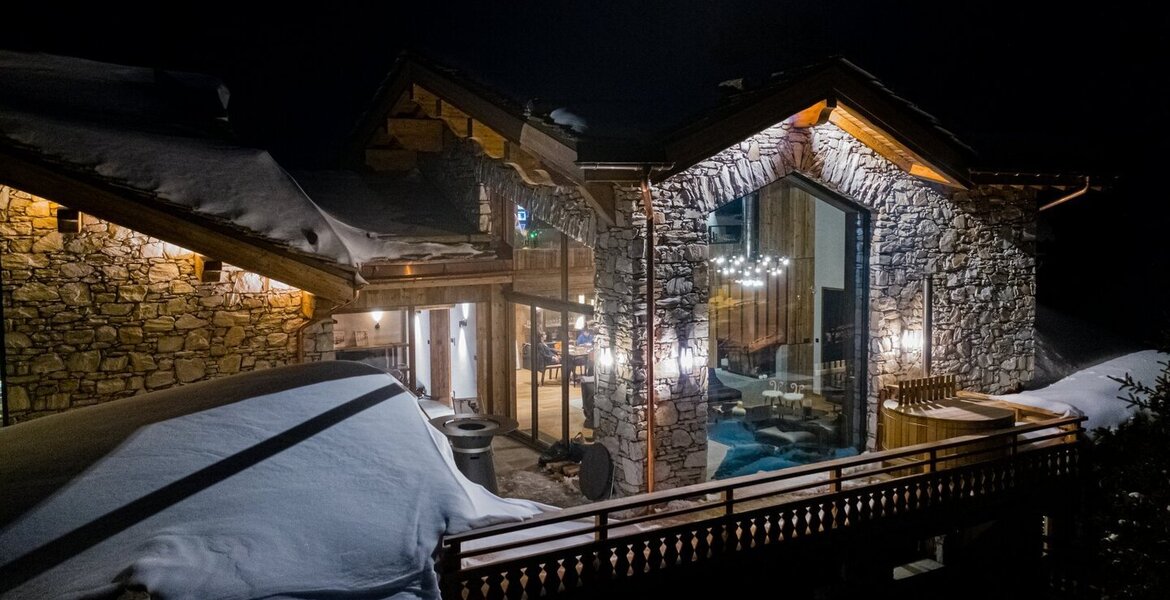 Situé au cœur des Alpes françaises le chalet de Val d'Isère