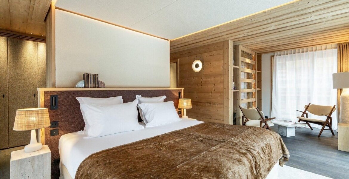 A louer Chalet ski-in ski-out Courchevel 1300 Le Praz