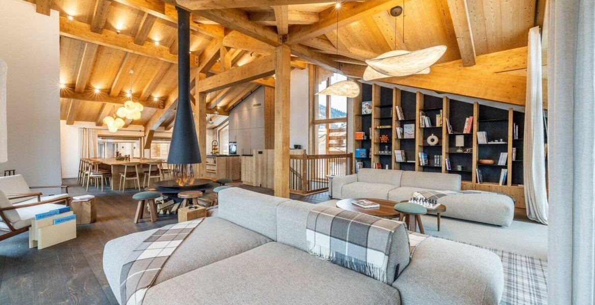 A louer Chalet ski-in ski-out Courchevel 1300 Le Praz