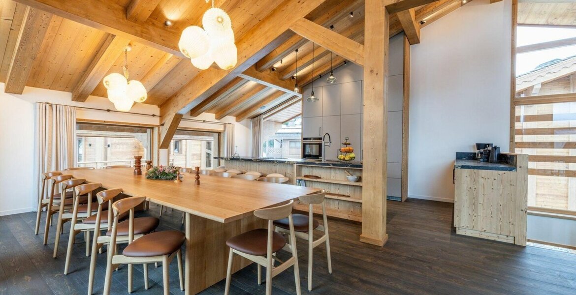 A louer Chalet ski-in ski-out Courchevel 1300 Le Praz