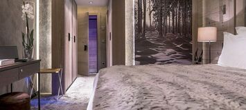 Люкс площадью 130 кв.м. в Куршевеле 1850 в аренду с 2 спальн