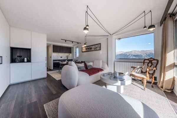 Apartamento con acceso directo a las pistas en el corazón de