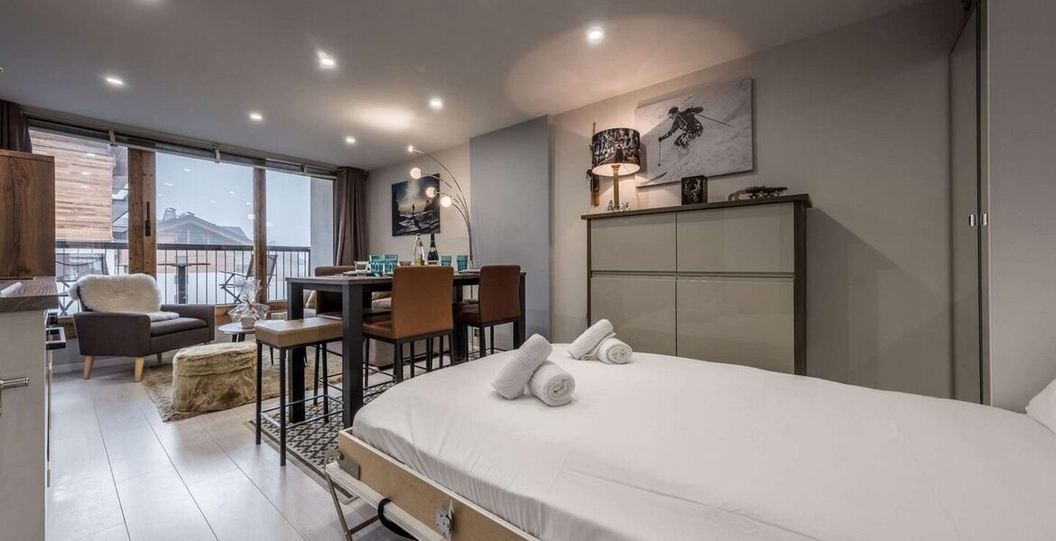 Apartment in Courchevel Moriond with ski-in access