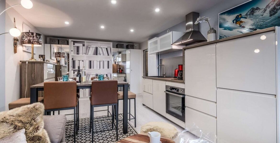 Apartment in Courchevel Moriond with ski-in access