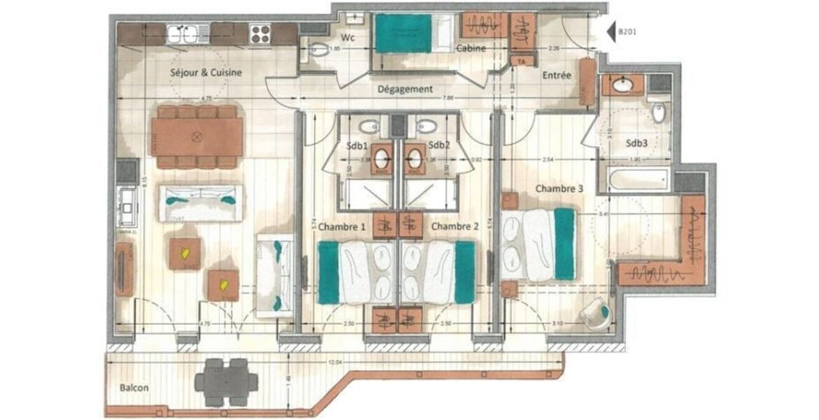 Apartamento en alquiler en Les Gets