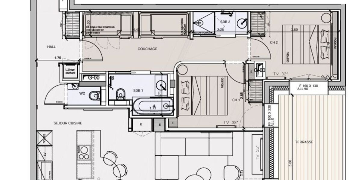 Apartment for rent in Meribel