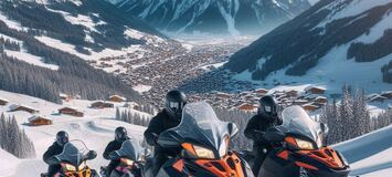 Тур на снегоходах по Куршевелю